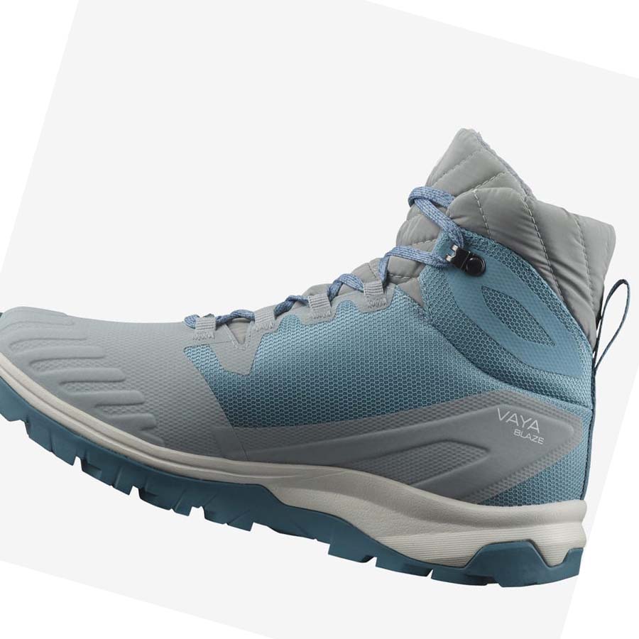 Botas de Invierno Salomon VAYA BLAZE THINSULATE™ CLIMASALOMON™ WATERPROOF Mujer Azules | MX 2607YXF